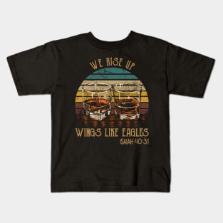 We Rise Upwings Like Eagles Whisky Mug Kids T-Shirt